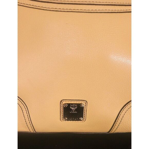 MCM - Elegant Cream Leather Handbag - Picture 5 of 8